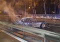 Swarzędz: samochód rozbił się i stanął w płomieniach. Zginął pasażer podróżujący w bagażniku